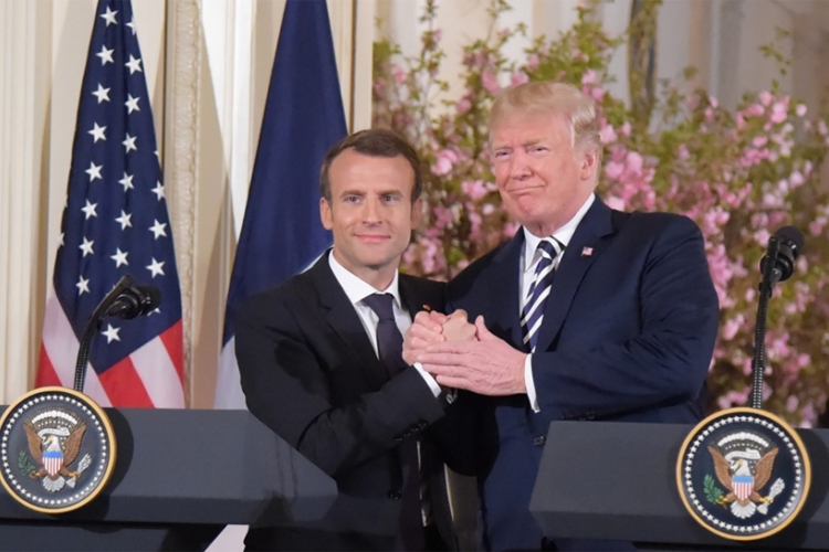 Az iráni atomalku volt a legfontosabb téma a Trump-Macron találkozón